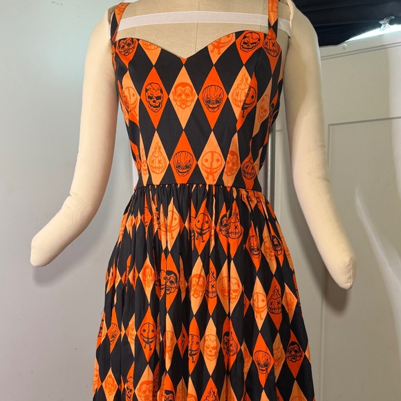 Vixen by Micheline Pitt TRICK R TREAT™ SWEETHEART SWING DRESS HALLOWEEN - Picture 2 of 9